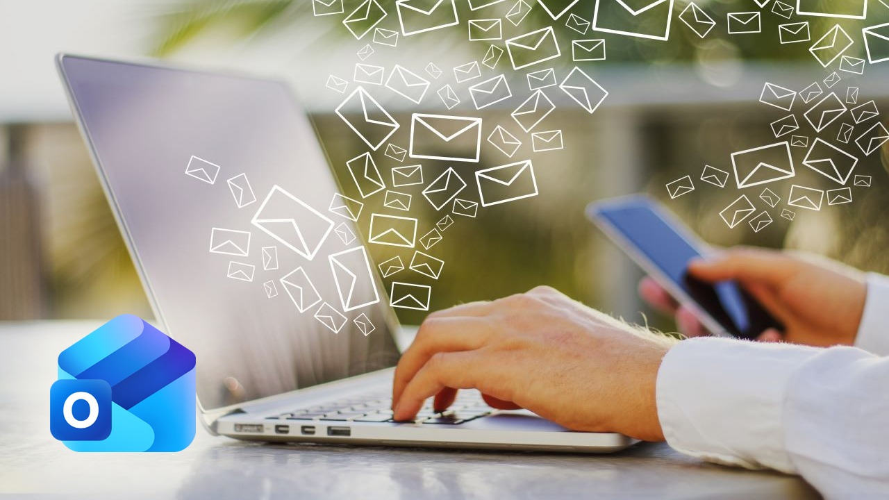 email contacts floating between laptop and cell phone